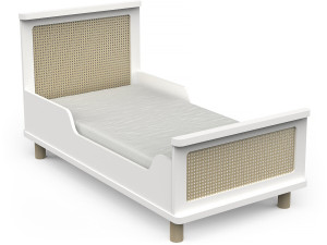 Cama infantil "Ochna" - 70 x 140 cm - Blanco mate