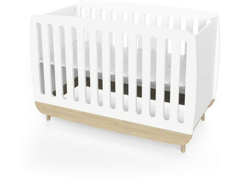 Cuna "Firmiana" - 60 x 120 cm - Blanco mate