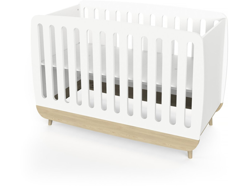 Cuna "Firmiana" - 60 x 120 cm - Blanco mate