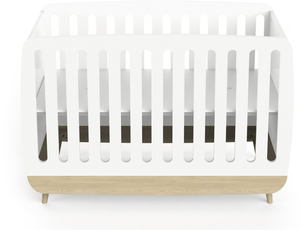 Cuna "Firmiana" - 60 x 120 cm - Blanco mate
