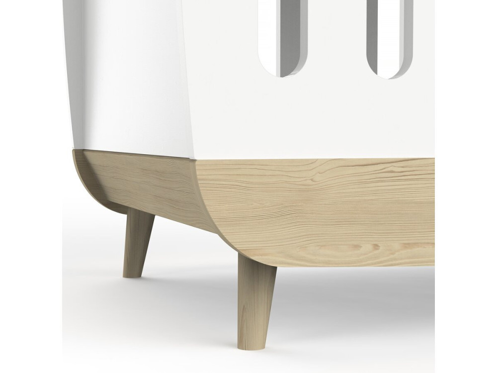 Cuna "Firmiana" - 60 x 120 cm - Blanco mate