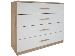Cómoda "Selena" - Madera - 4 cajones - Blanco