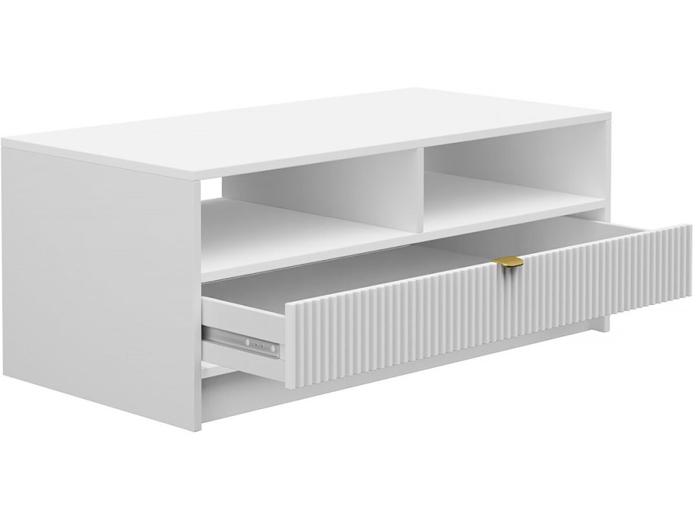 Mesa de centro Tireno 1SZ blanca 100 cm X 40 cm X 50 cm