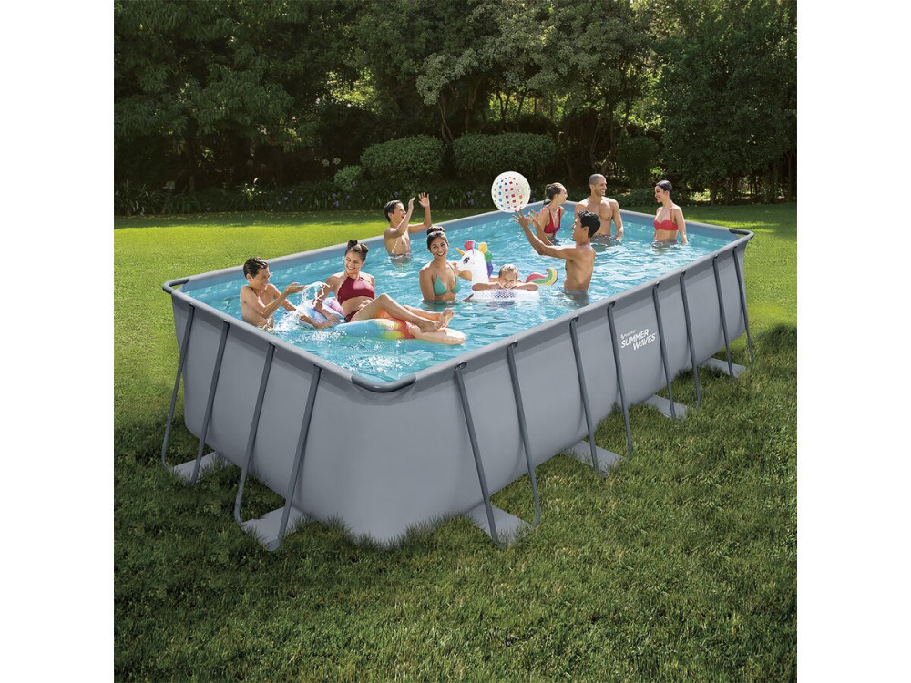Piscina tubular - LUDO 2 bis - 4,01 x 2,01 x 1,22 m - filtración de arena 2,5 m³/h