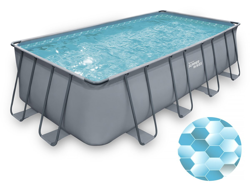 Piscina tubular - LUDO 2 bis - 4,01 x 2,01 x 1,22 m - filtración de arena 2,5 m³/h