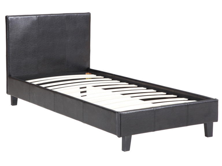 Cama "Lina" 90 x 190 cm - Negro