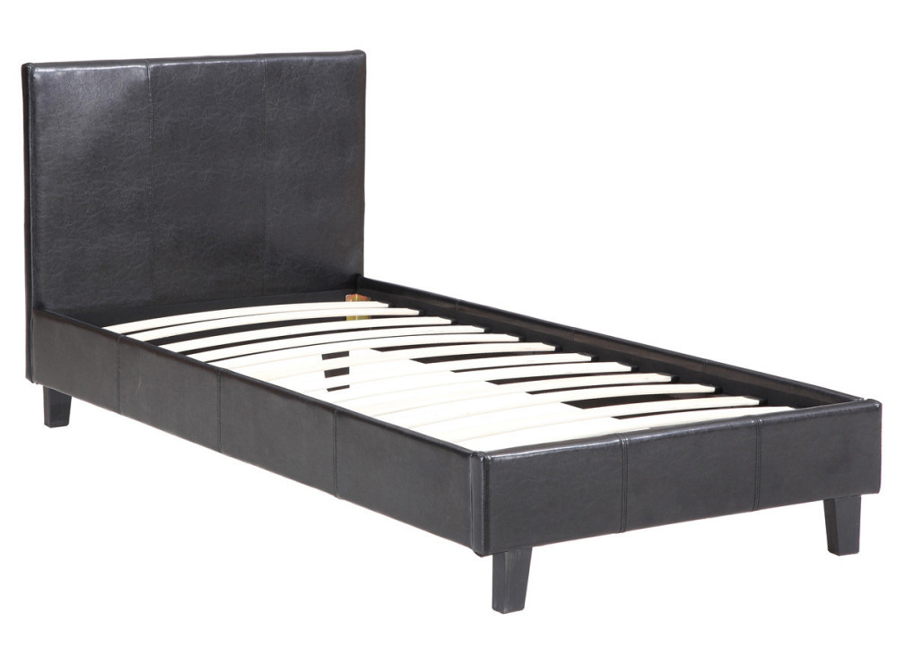 Cama "Lina" 90 x 190 cm - Negro