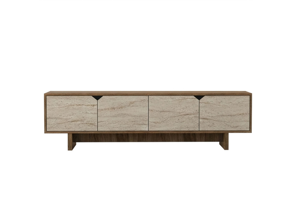 Soporte de TV de madera "istemi" 180 x 30 x 50 cm - Nogal