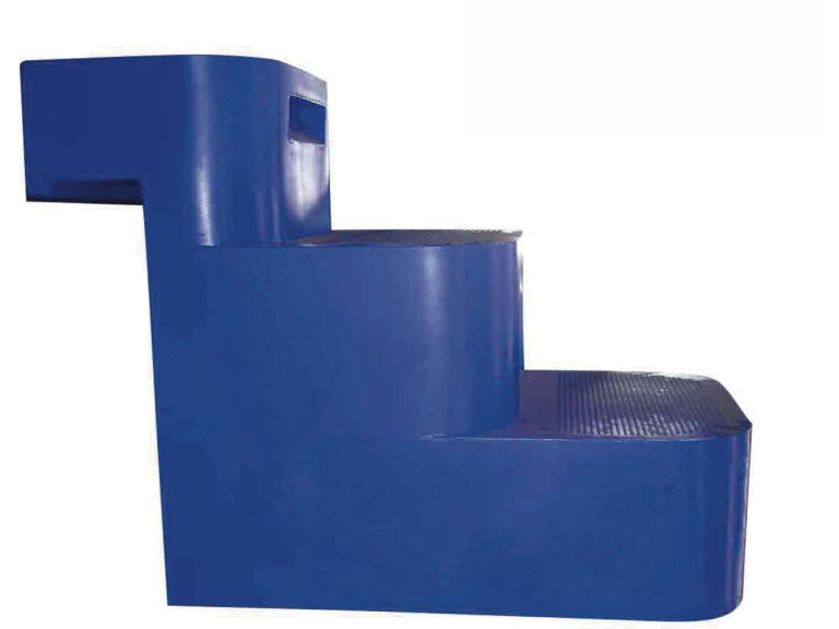 Escalera "Sauve-Chien" - 3 peldaños azules - 77 x 15 x 58,5 cm
