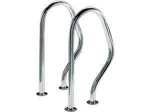 Salidas de baño para piscina - 47 x 80 cm - Acero inoxidable - Para atornillar