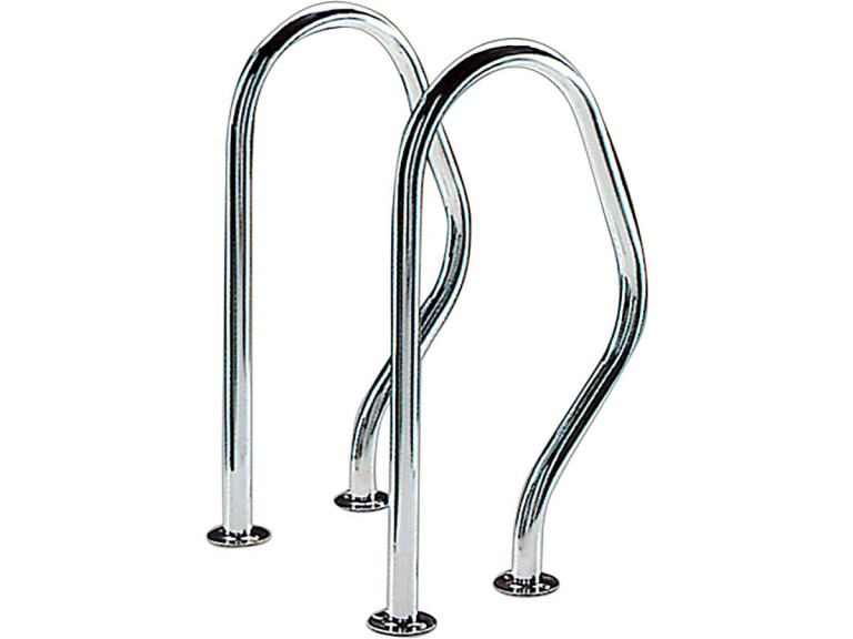 Salidas de baño para piscina - 47 x 80 cm - Acero inoxidable - Para atornillar