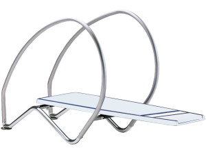 Trampolín flexible «Dynamic con arcos» - 200 x 147,1 x 60 cm - Blanco