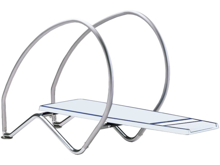 Trampolín flexible «Dynamic con arcos» - 200 x 147,1 x 60 cm - Blanco