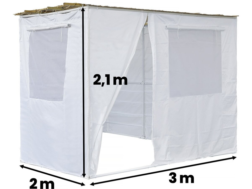 Sucá en Kit NINA Ajustable - 3 x 2 - 1 Rollo de Bambú y 3 Listones de Madera