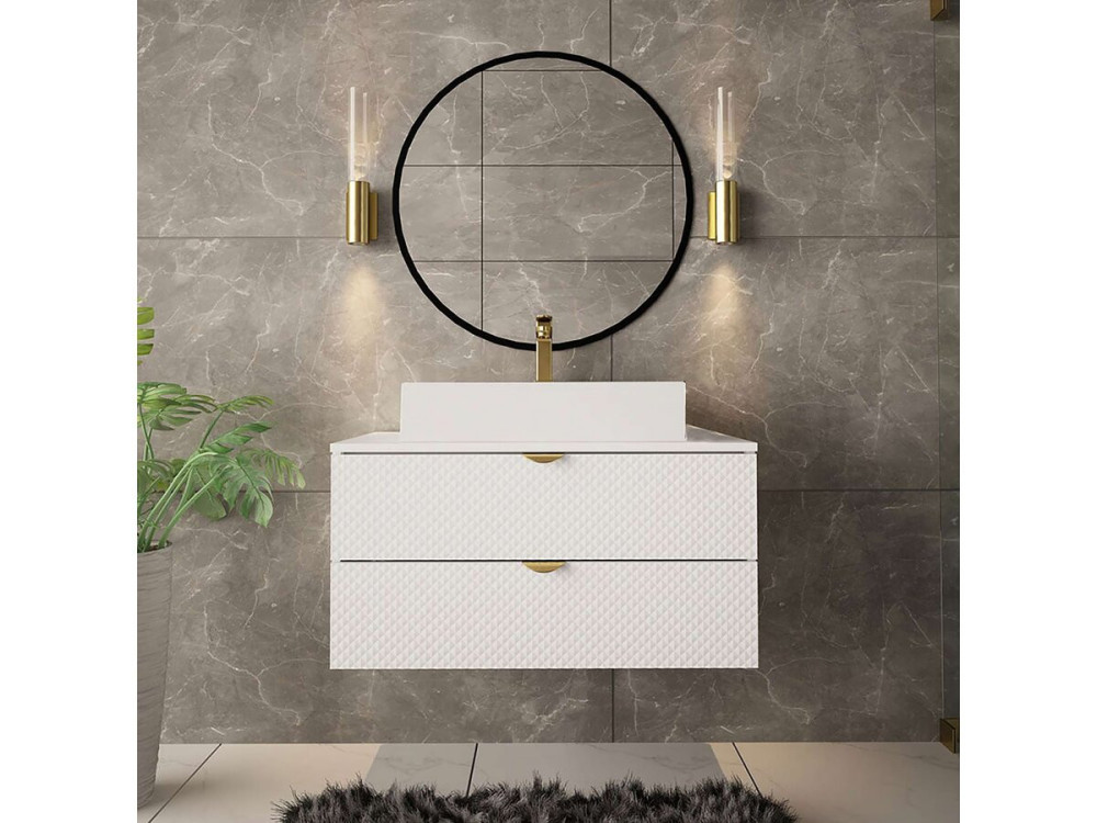 Mueble de baño "Ios" - 2 piezas - Blanco