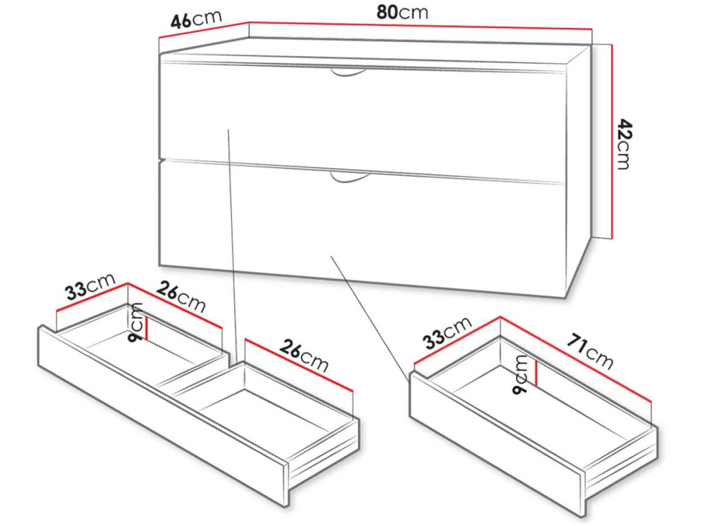 Mueble de baño "Ios" - 2 piezas - Blanco