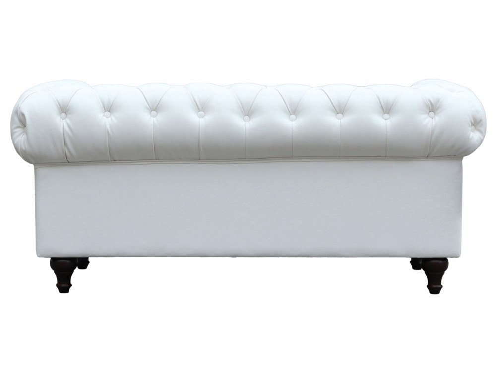 Sofá Chesterfield "Aliza"- 2 plazas - Blanco