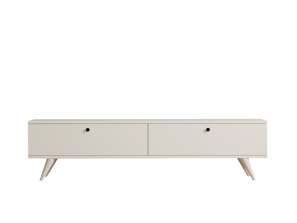 Soporte de TV de madera "Paris" - 160 x 25 x 40 cm - Blanco