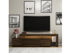Soporte de TV de madera "Beliz" Soporte de TV - 192 x 37 x 53 cm