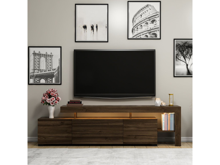 Soporte de TV de madera "Beliz" Soporte de TV - 192 x 37 x 53 cm