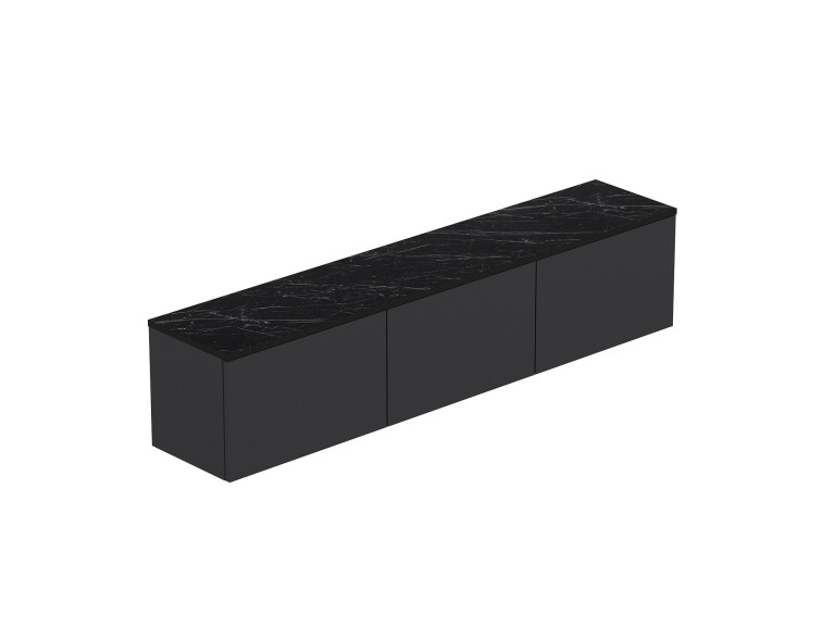 Soporte de TV de madera "Neon" - 160 x 32 x 35 cm - Antracita