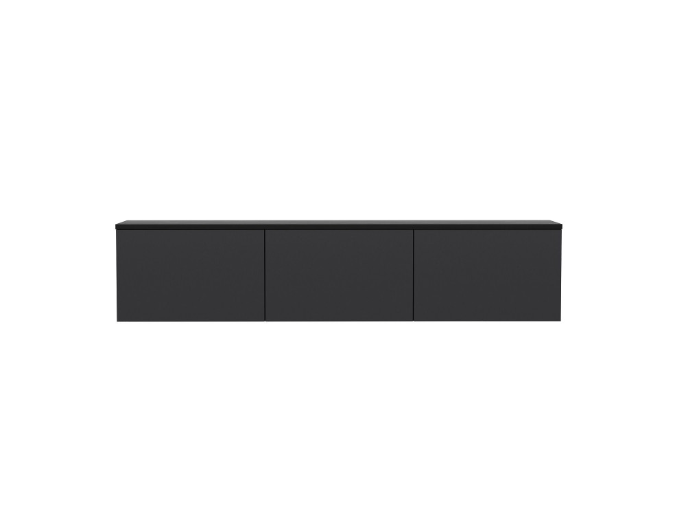Soporte de TV de madera "Neon" 160 x 32 x 35 cm - Antracita