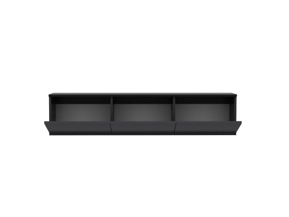 Soporte de TV de madera "Neon" 160 x 32 x 35 cm - Antracita
