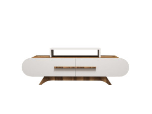 Mueble TV de madera "Rose" 145 x 36,8 x 49,8 cm - Nogal