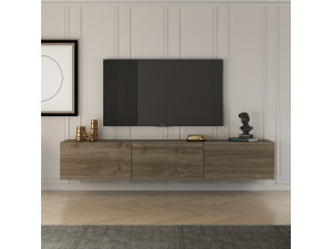 Soporte de TV de madera "West" - 150 x 32 x 30 cm - Nogal 2