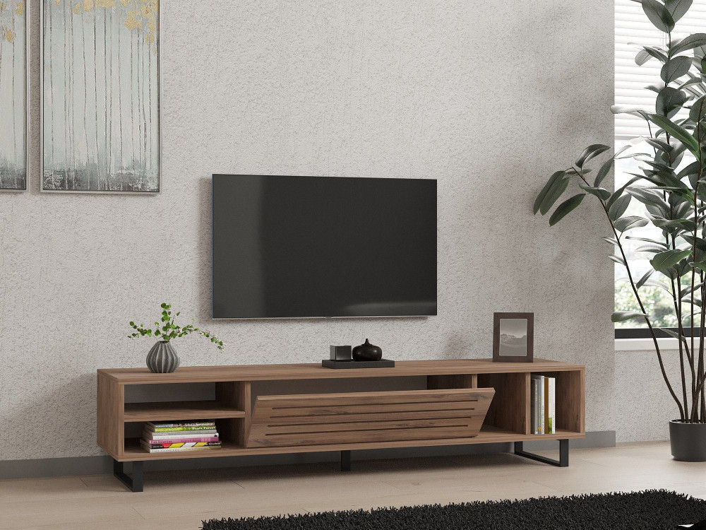 Soporte de TV de madera "Safir" 160 x 40 x 35 cm - Pino Atlántico