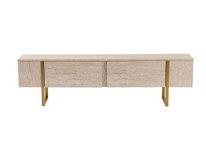 Mueble TV de madera "Serenity" 180 x 30 x 50 cm - Travertino