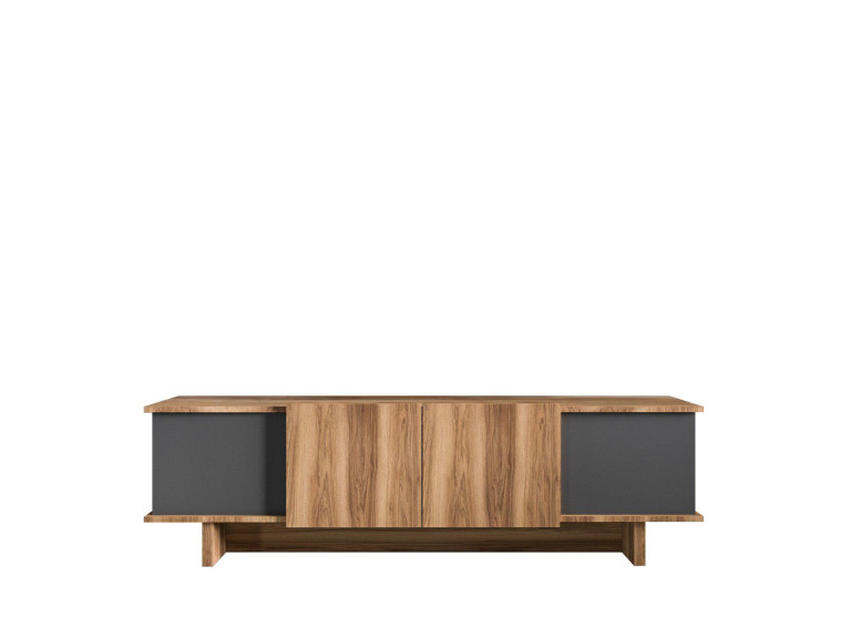 Mueble TV de madera "Diana" 180 x 33 x 50 cm - Antracita