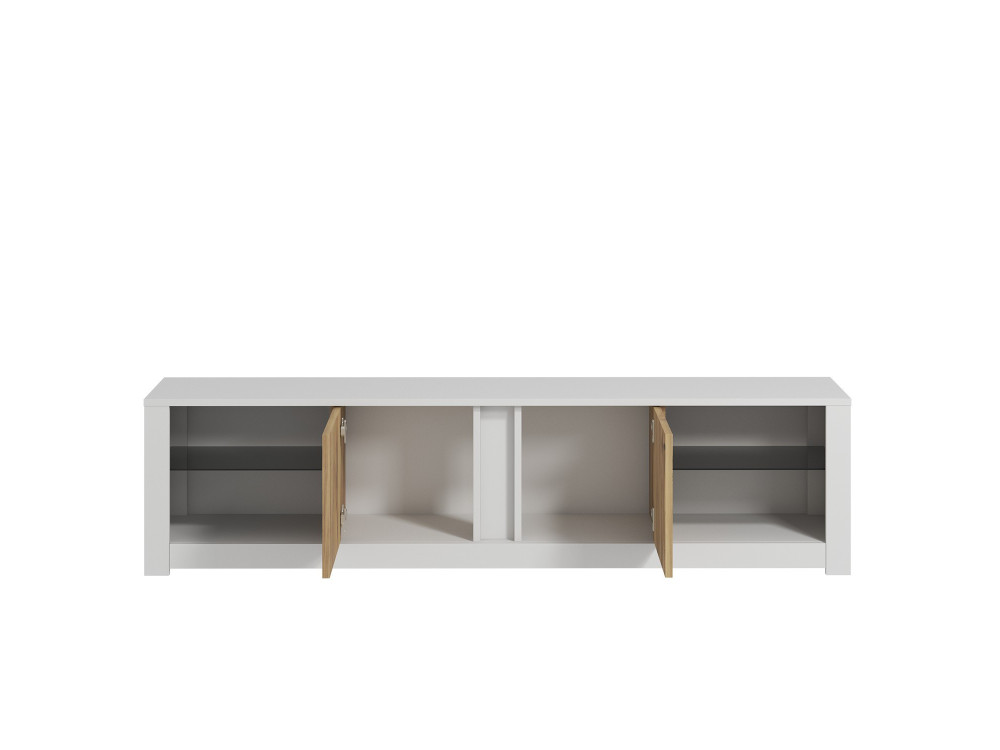 Soporte de TV de madera "Aydos" 180 x 35 x 45 cm - Blanco