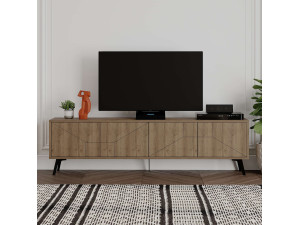 Soporte de TV de madera "Dune" - 180 x 29 x 50 cm - Marrón 2