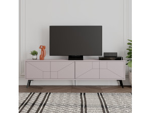 Soporte de TV de madera "Dune" - 180 x 29 x 50 cm - Marrón moca claro 2
