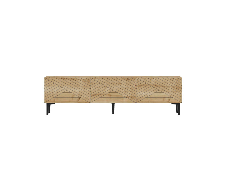 Mueble TV de madera "Felix" 160 x 31,4 x 44,1 cm - Roble zafiro