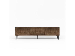 Soporte de TV de madera "Felix" - 160 x 31 x 44 cm - Marrón