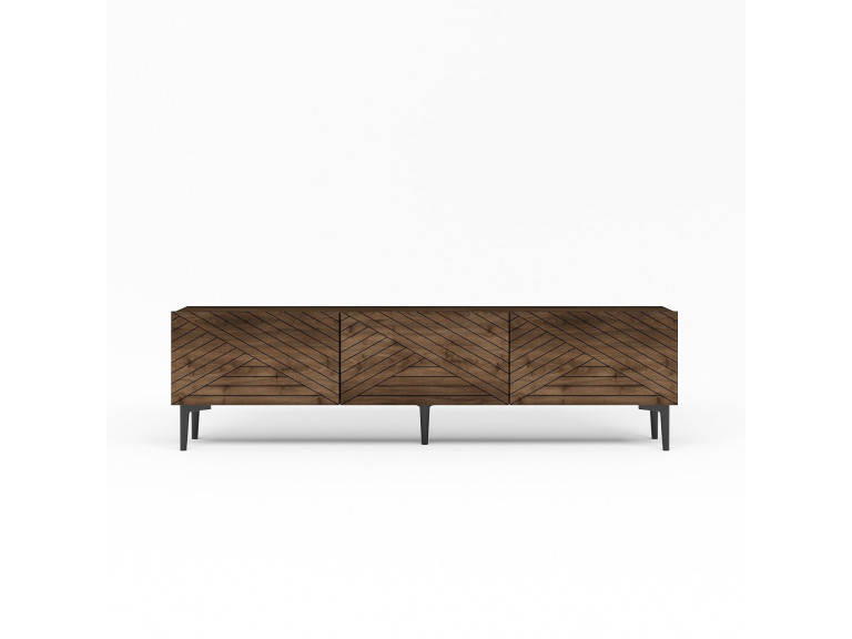 Soporte de TV de madera "Felix" - 160 x 31 x 44 cm - Marrón