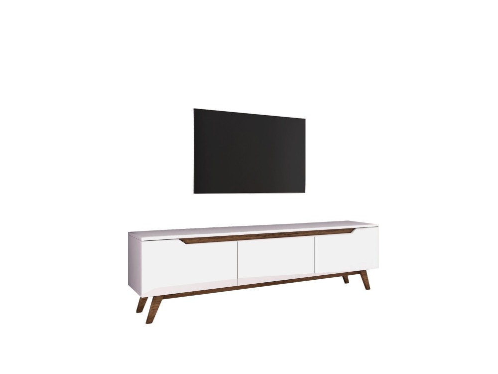 Soporte de TV de madera "Digi" - 180 x 35 x 48 cm - Marrón