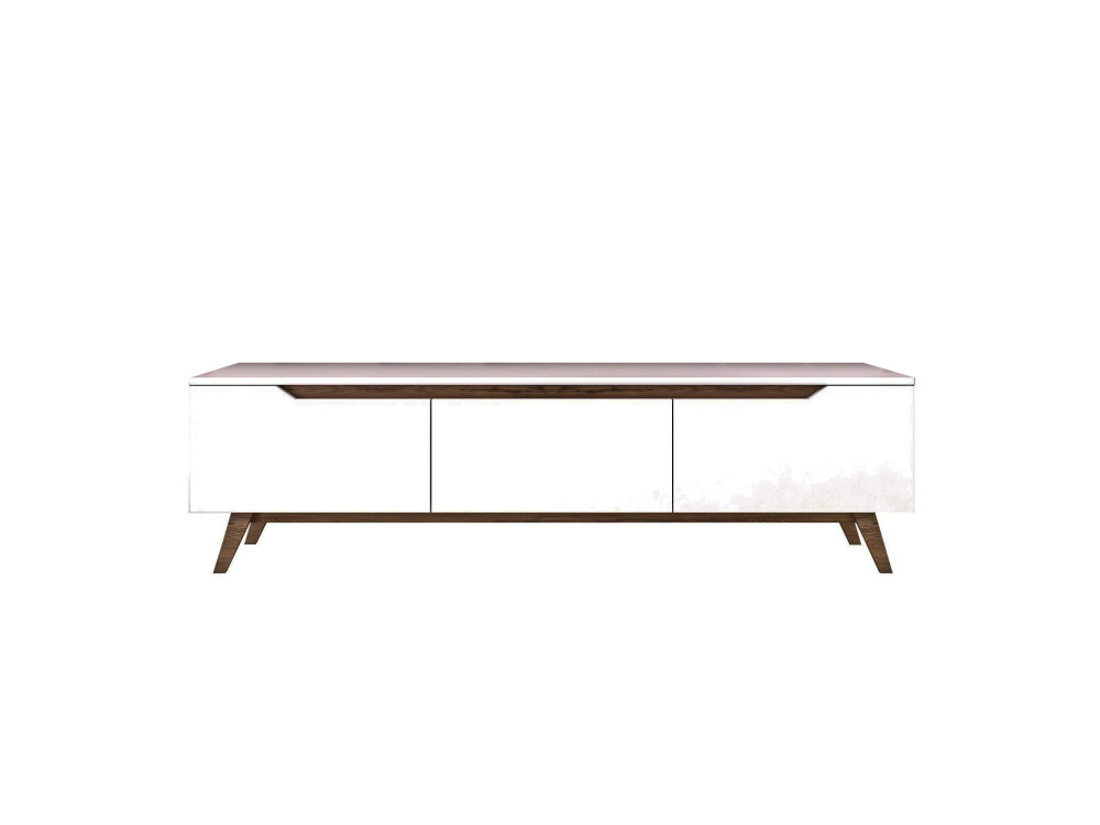 Soporte de TV de madera "Digi" - 180 x 35 x 48 cm - Marrón
