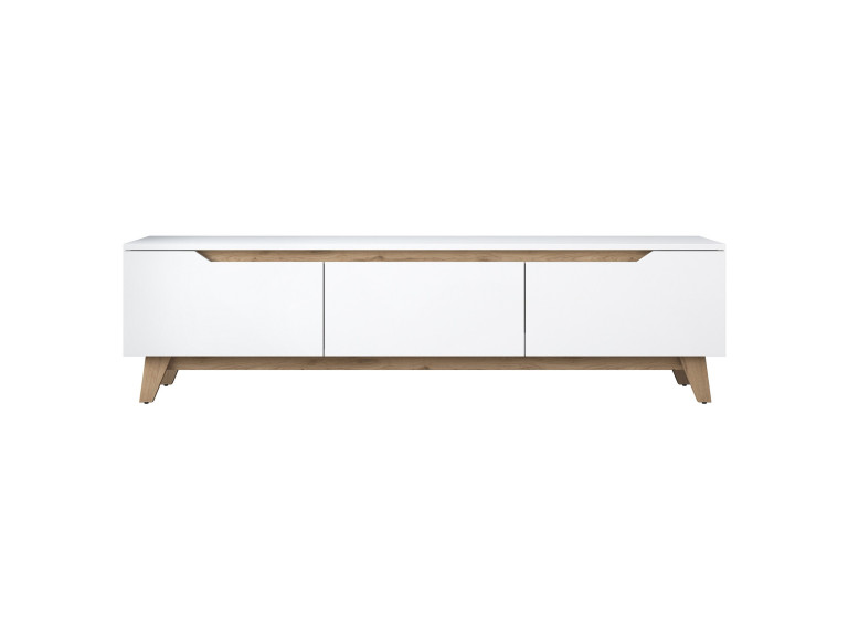 Soporte de TV de madera "Digi" - 180 x 35 x 48 cm - Beige