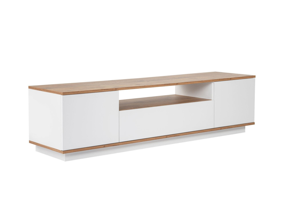 Soporte de TV de madera "Veramont" - 180 x 44 x 44 cm - Marrón