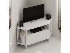 Soporte de TV de madera "Viva" - 95 x 35 x 45 cm - Blanco 2