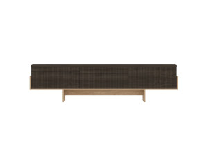 Soporte de TV de madera "Hege" - 180 x 30 x 44 cm - Marrón