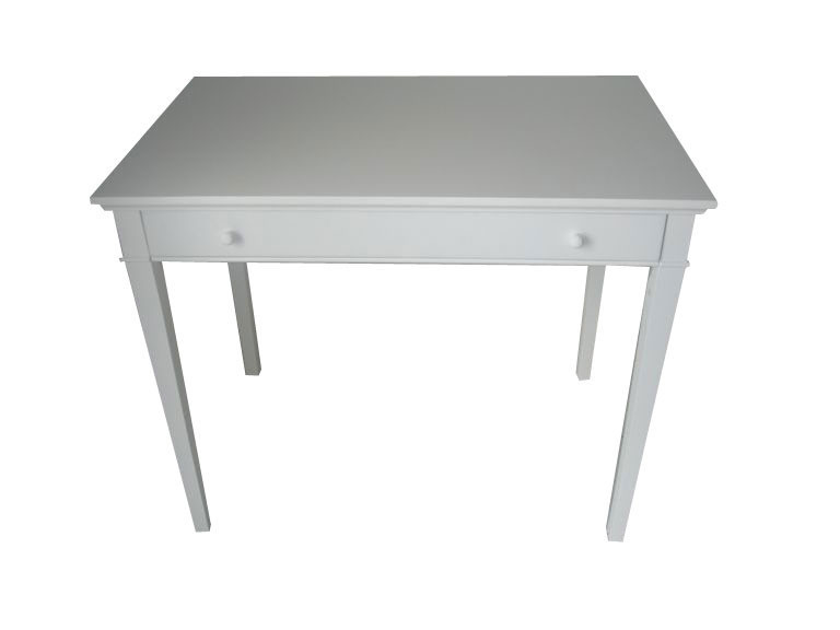 Consola - Mesa guéridon - Color Blanco - 1 cajón
