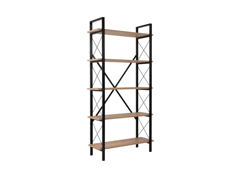 Librería de madera "Elysian" - 90 x 33 x 180 cm - BlackOak