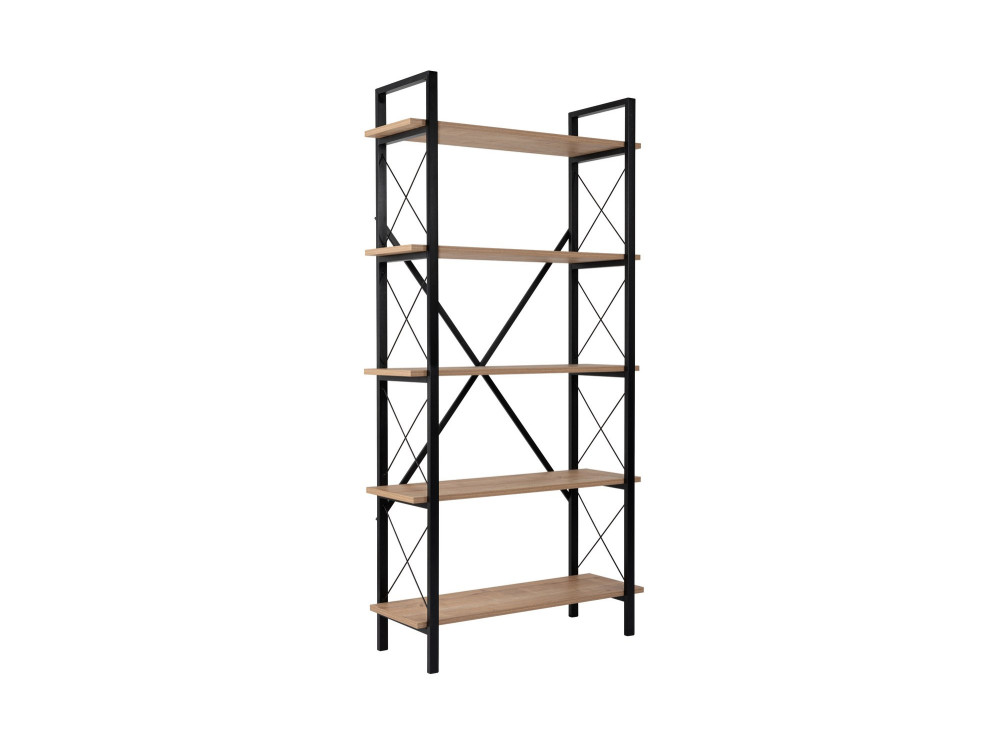 Librería de madera "Elysian" - 90 x 33 x 180 cm - BlackOak