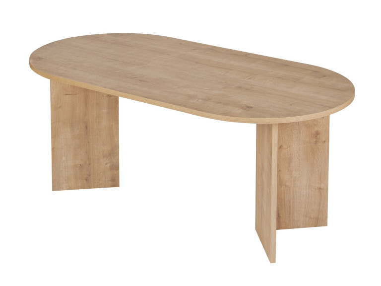 Mesa de comedor de madera "Sablin" 180 x 90 x 75 cm - Roble zafiro