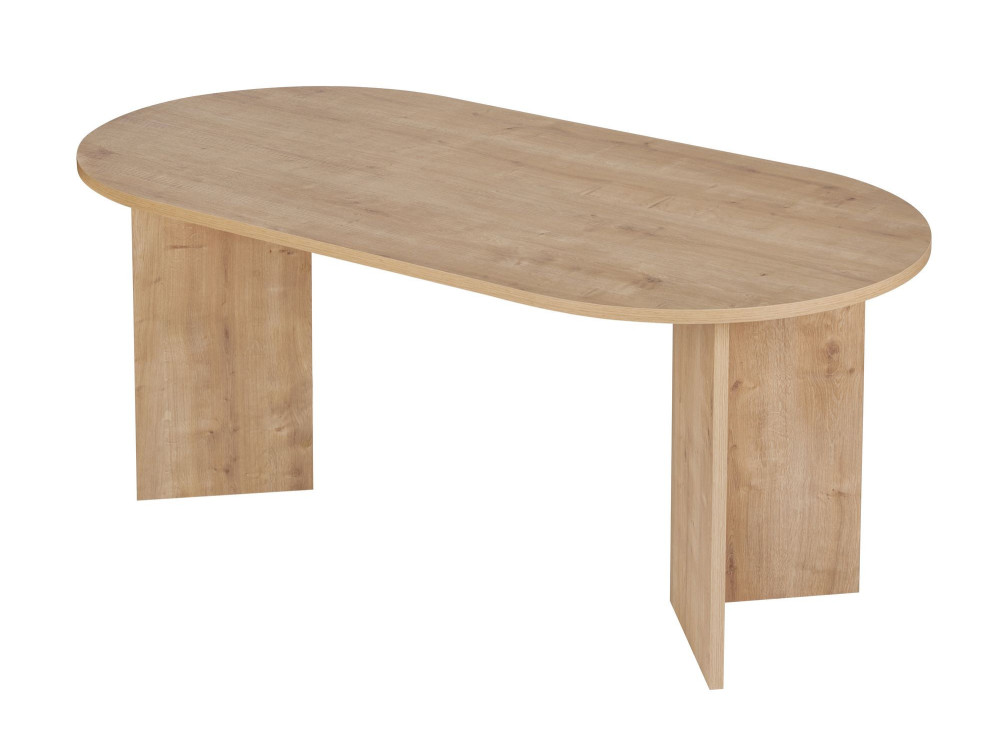 Mesa de comedor de madera "Sablin" 180 x 90 x 75 cm - Roble zafiro