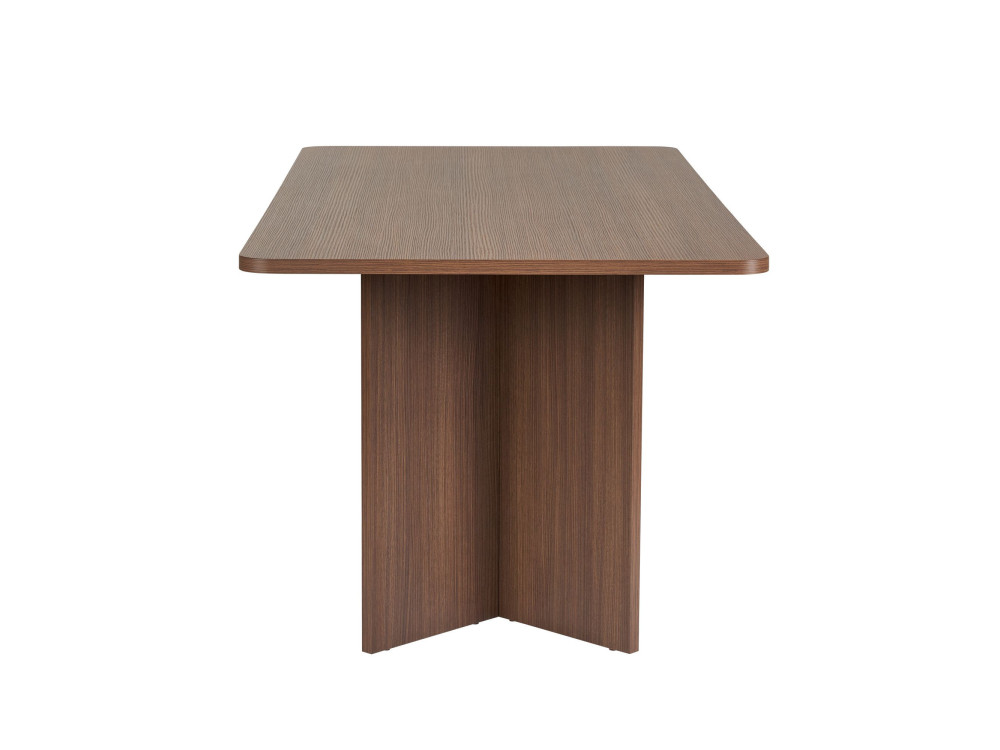 Mesa de comedor de madera "Linza" 180 x 90 x 75 cm - Nogal